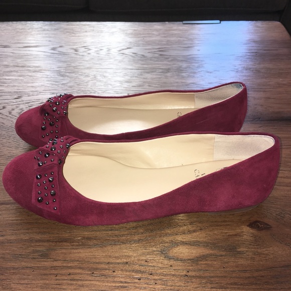 Vince Camuto Cherra Studded Suede Ballet flats - Picture 3 of 7